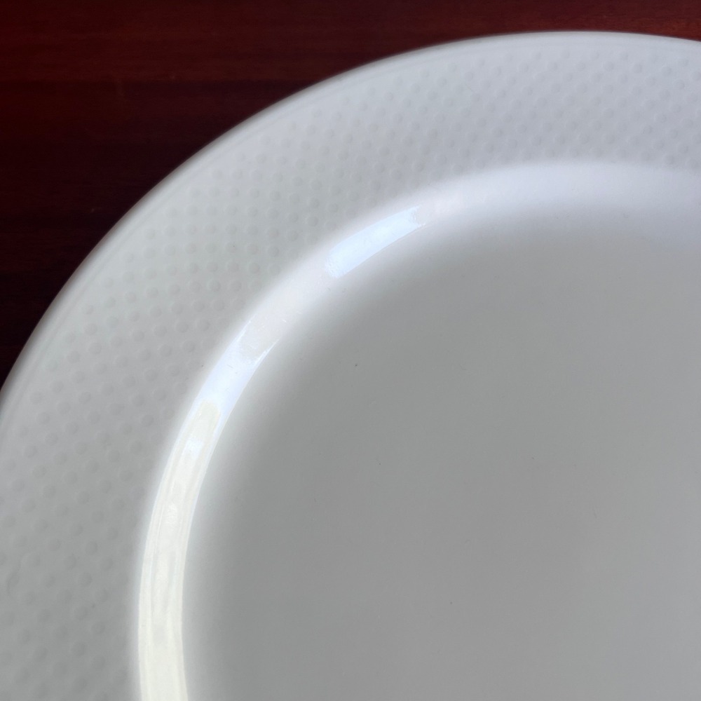 Villeroy & Boch Tipo Easy White Salad Plates 9 1/2" Luxembourg Set of 3 Durable